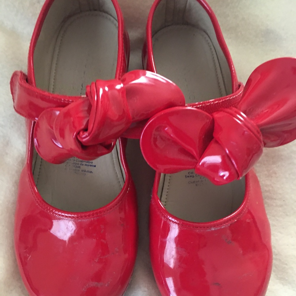 Beautiful red shoes for fancy dress up